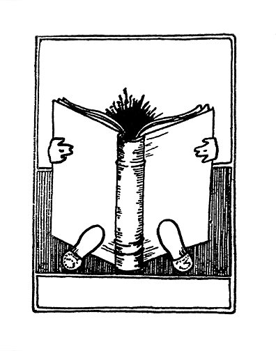 bookplate boy with book